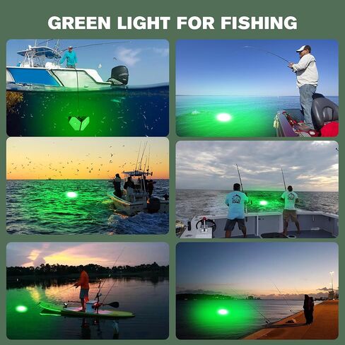 Goldlife Green Underwater Fishing Light LED 400W 12V IP69K Foldable Design in Saudi Arabia