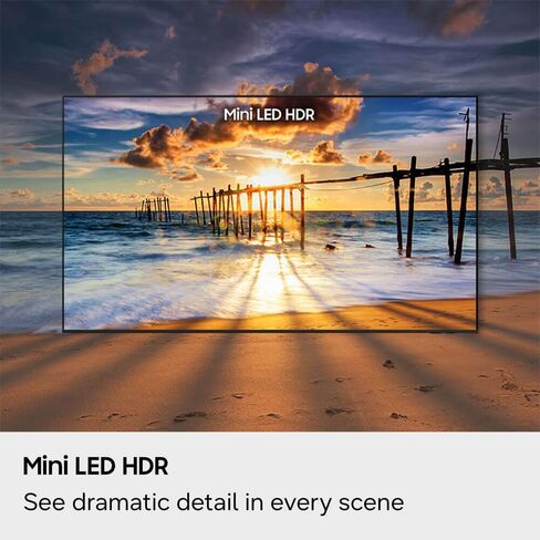 Samsung 55 Inch Class M70H Series 4K HDR Mini-LED Smart TV with HDMI Cable, 12 Month CPS Warranty & Streaming Bundle, Smart TV, HDR Picture, Gaming Ready, WiFi Enabled in Saudi Arabia
