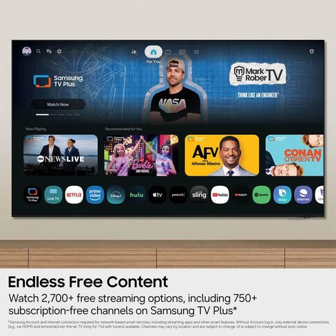 Samsung 55 Inch Class M70H Series 4K HDR Mini-LED Smart TV with HDMI Cable, 12 Month CPS Warranty & Streaming Bundle, Smart TV, HDR Picture, Gaming Ready, WiFi Enabled in Saudi Arabia