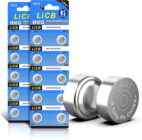LiCB 20 Pack LR41 AG3 392 384 192 Battery 1.5V Button Coin Cell Batteries in Saudi Arabia
