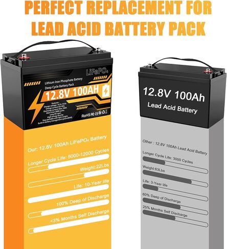 12V 100Ah LiFePO4 Lithium Battery Group 31 Deep Cycle for RV Trolling Motor in Saudi Arabia