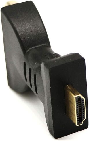 Black HDMI to RCA Adapter, HDMI Male to 3 RCA Female Converter, AV Adaptor Audio Video Adapter Converter for TV HDTV DVD, Home Audio Accessories, Video Converters in Saudi Arabia