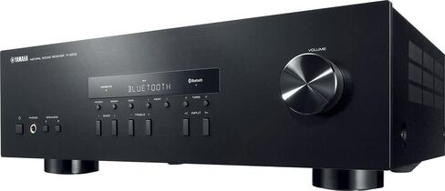 Yamaha Audio 2021 Yamaha R-S202 Stereo Receiver with Built-In Bluetooth Connectivity, Up to 100W Per Channel at 8 Ohms, 4 x RCA-In, 1 x RCA-Out, Front Panel 1/4'' Headphone Output (Black) (Renewed) in Saudi Arabia