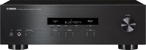 Yamaha Audio 2021 Yamaha R-S202 Stereo Receiver with Built-In Bluetooth Connectivity, Up to 100W Per Channel at 8 Ohms, 4 x RCA-In, 1 x RCA-Out, Front Panel 1/4'' Headphone Output (Black) (Renewed) in Saudi Arabia