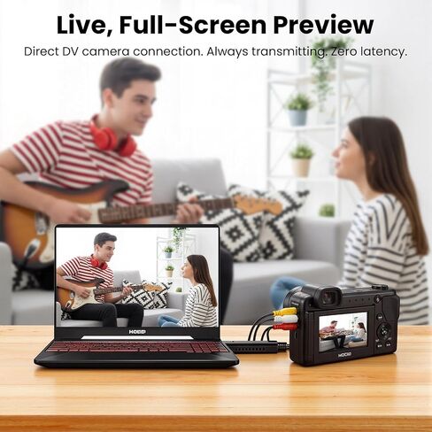 VHS to Digital Converter, USB Video Capture Card Device, RCA to USB A Converter, Convert VHS Mini DV VCR Hi8 DVD Player Tape to Digital for Camcorder in Saudi Arabia