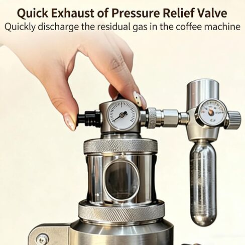Pneumatic Manual Espresso Machine, Portable Variable Pressure Coffee Maker with Pressure Gauge, 1-16 Bar Manual Coffee Machine in Saudi Arabia