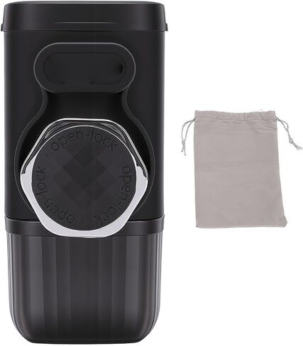 Focket Portable Coffee Maker, Lightweight Manual Espresso Machine for Travel & Camping, Reusable Stainless Steel Filter Press, Cordless Mini Espresso Maker for Home, Outdoor Use in Saudi Arabia