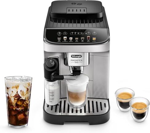 De'Longhi Magnifica Duo Automatic Espresso Machine, Milk Frother, Silver in Saudi Arabia