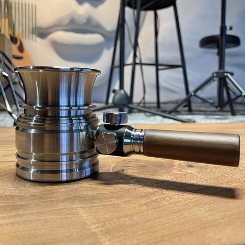 Pneumatic Coffee Machine, Portable Manual Espresso Maker with Pressure Gauge and Wooden Handle for Home, Camping, Travel in Saudi Arabia