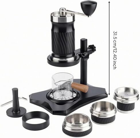 Portable Espresso Machine Manual Espresso Maker Lever Handheld Coffee Brewer With Ribbed Grip And Vertical Stand For Stability Suitable for Home Use Office Breaks Travel in Saudi Arabia
