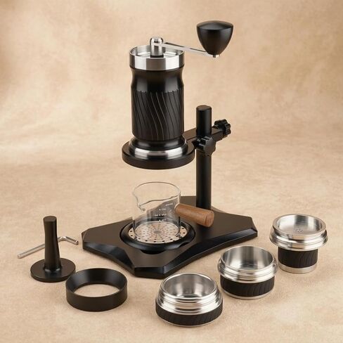 Portable Espresso Machine Manual Espresso Maker Lever Handheld Coffee Brewer With Ribbed Grip And Vertical Stand For Stability Suitable for Home Use Office Breaks Travel in Saudi Arabia
