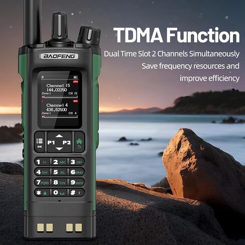 baofeng DM32 راديو DMR هام راديو محمول طويل المدى لاسلكي لاسلكي قابل لإعادة الشحن 2500/3800 مللي أمبير بطارية GPS DM-32UV رقمي للطوارئ NOAA الطقس 5RM راديو تكتيكي للبقاء على قيد الحياة والصيد in Saudi Arabia