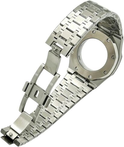 41MM Sapphire Crystal Watch Case Strap Dial Hands Set for NH35 NH36 Automatic Movement Mod Watch Accessories Set in Saudi Arabia