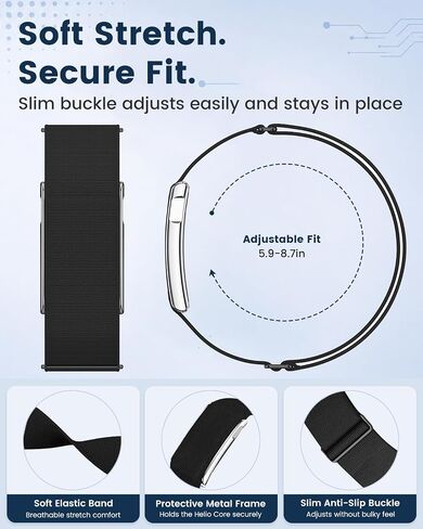 Sport Nylon Loop Compatible with Amazfit Helio Strap Band in Saudi Arabia