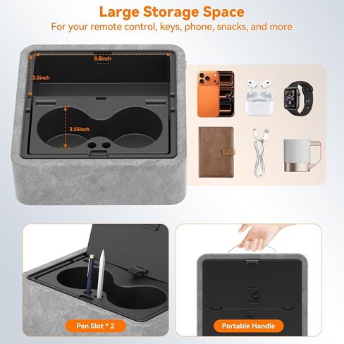KDD Tablet Pillow Stand, Adjustable iPad Holder for Bed, Lap and Desk with Two Cup Holder and Storage Tray, 360°Rotating Clip Soft Dock Compatible with iPad Pro 12.9, Air, Mini, Phone and E-Reader in Saudi Arabia