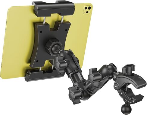OHLPRO Tablet Holder for Mic Stand, 360° Adjustable Long Arm Tablet & Phone Mount with Clamp, for Treadmill Handlebar, Peloton Bike, Stroller, Wheelchair, Fits 5–13" Devices in Kuwait