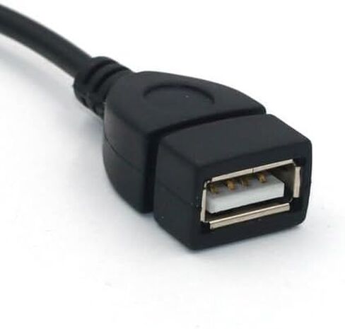 8pcs 3.5mm Male Audio Aux Jack to USB 2.0 Type A Female OTG Converter Cable Flexible Protection 20cm/7.9inch High Definition Sound Black in Saudi Arabia
