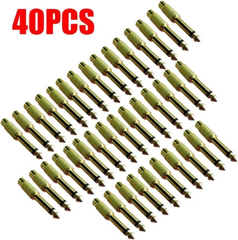 40pcs Gold 6.35mm 1/4" Male Mono Plug to RCA Female Jack Audio Adapters for Home, KTV & Microphone Use in Saudi Arabia