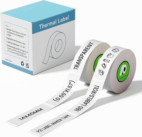 4-Roll P21 Thermal Label Tape Replace for Nelko P21,NDYIN N12 Label Maker in Saudi Arabia