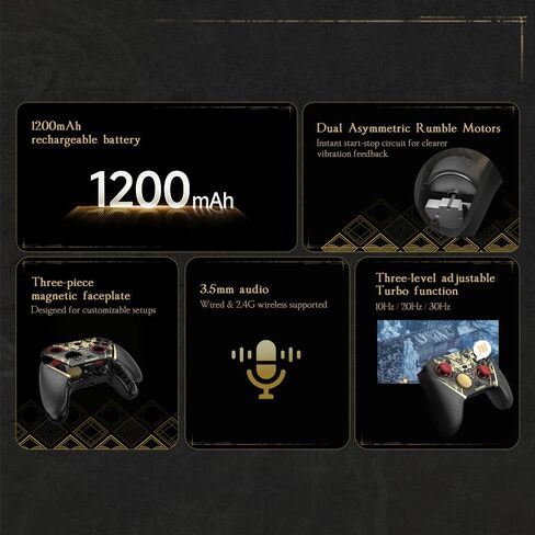 GameSir G7 Pro 8K PC Wireless Controller, Nioh 3 – 8000Hz Polling Rate Wired & 2.4G, TMR Joysticks Anti-Stick Drift, Hall Effect Analog Triggers, Windows PC with 3.5mm Audio (Renewed) in Saudi Arabia
