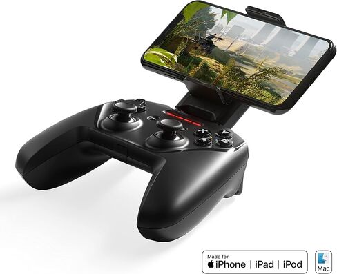 SteelSeries Nimbus+ Bluetooth Mobile Gaming Controller with iPhone Mount, 50+ Hour Battery Life, Apple Licensed, Made for iOS, iPadOS, tvOS in Saudi Arabia