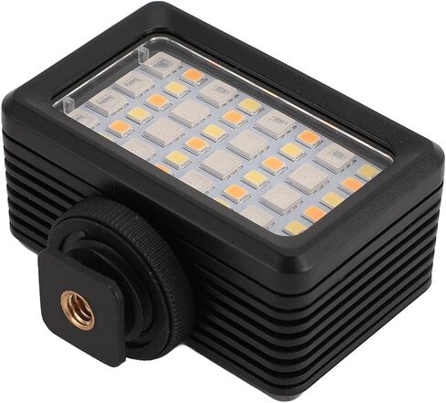 Underwater LED Video Light 130ft 40m RGB Camera Light, Dimmable 2500K-9000K Bicolor LED for Action Camera Live Streaming Photography Vlog Diving, with Cold Shoe in Saudi Arabia