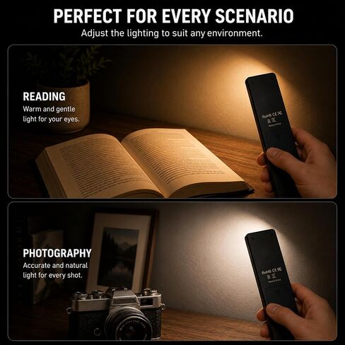 Wired4Signs Portable Color Temperature Lamp Stick - Adjustable 2700K‑6000K LED Light Bar with Rechargeable Battery and USB‑C Charging in Saudi Arabia