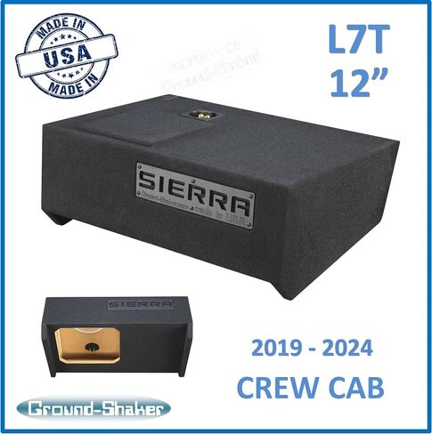 Generic 2019-2024 Sierra Crew Cab 12 بوصة صندوق فرعي مضخم صوت Solo Baric in Saudi Arabia