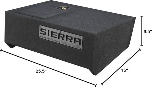 Generic 2019-2024 Sierra Crew Cab 12 بوصة صندوق فرعي مضخم صوت Solo Baric in Saudi Arabia