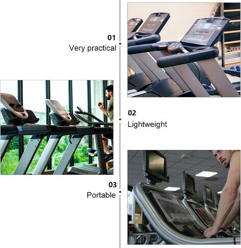 Treadmill Reading Frame Tablet Holder Frame Magazine Storage Rack Acrylic Tablet Ebooks Holder for Home Workout and Running Use in Saudi Arabia