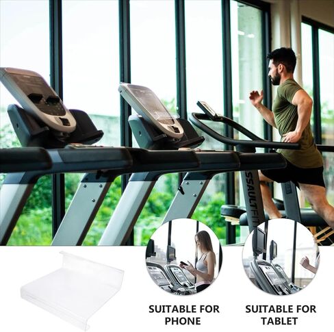 Treadmill Reading Frame Tablet Holder Frame Magazine Storage Rack Acrylic Tablet Ebooks Holder for Home Workout and Running Use in Saudi Arabia