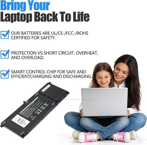H5CKD Laptop Battery Replacement for Dell Vostro 5409 5501 5502 5508 in Saudi Arabia