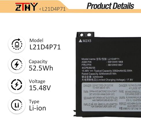 L21M4P72 L21L4P71 Laptop Battery Replacement for Lenovo ThinkPad T14 Gen 3 in Saudi Arabia