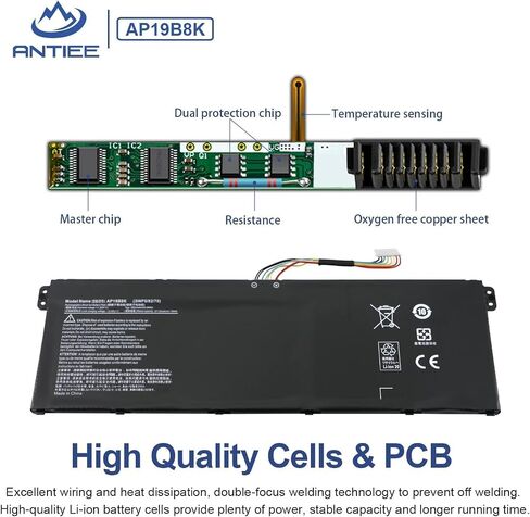 بطارية كمبيوتر محمول AP19B8K AP19B5K لشركة أيسر أسباير 3 A315-56 A315-57 A315-57G in Saudi Arabia