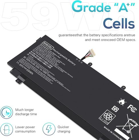 SH03XL Laptop Battery for HP Spectre X360 13-W023DX 13-AC001NA 13-AC013DX 13-AC033DX 13-AC037TU 13-AC052NA 13-W013DX 13-W031NG 13-W002NG 13-W003NG Series HSTNN-LB7L TPN-Q178 859026-421 901308-421 in Saudi Arabia
