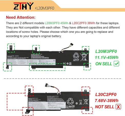 L20M3PF0 L20L3PF0 Laptop Battery Replacement for Lenovo Ideapad 3-14ITL6 in Saudi Arabia