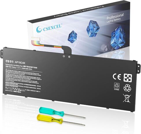 AP18C4K Laptop Battery Compatible with Aspire 5 A515-43 A515-43G A515-44 A515-44G Spin 3 SP314-54N SP314-54N-54XS A515-43G-R05T A515-43G-R1SJ A514-52G-521W A515-44G-R26L A515-43-R057 in Kuwait