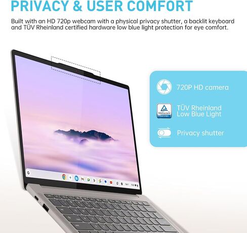Lenovo Chromebook 14" WUXGA Touchscreen Laptop w/Intel 4-core CPU for Home in Saudi Arabia