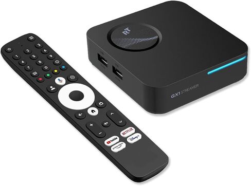 RockTek GX1 Google Certified Android TV Box with Realtek RTD1325, 4GB LPDDR4 RAM, 32GB Storage, WiFi 6 & Bluetooth 5.2, Dolby Atmos, 4K HDR Streaming Media Player in Saudi Arabia