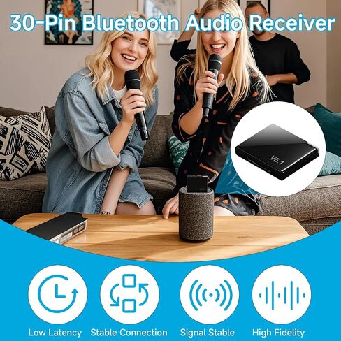 Bluetooth 5.1 30 Pin Bluetooth Adapter Receiver for Bose iPod Sounddock in Saudi Arabia