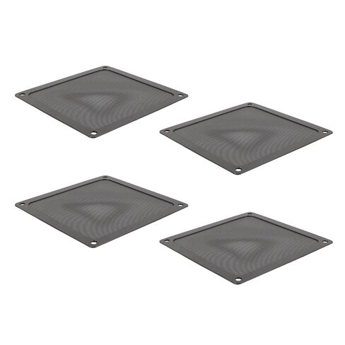 Generic PC Fan Dust Filter Magnetic Frame Fine Mesh PVC Computer Fan Filter Grills for PC Case Chicken Coop Vent 5.51x5.51in 4pcs with Ultra Fine Holes 2 Mounting Options Magn (Black) in Saudi Arabia