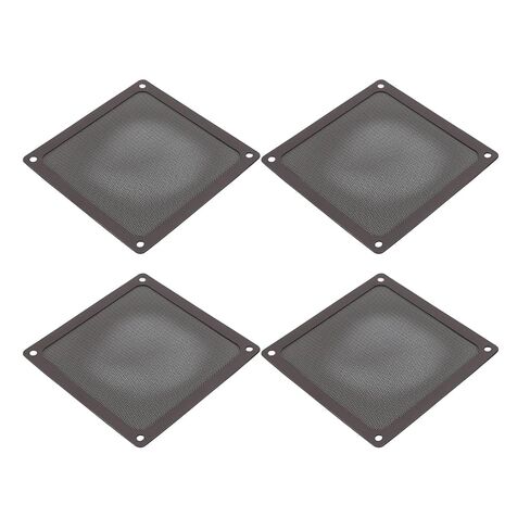 Generic PC Fan Dust Filter Magnetic Frame Fine Mesh PVC Computer Fan Filter Grills for PC Case Chicken Coop Vent 5.51x5.51in 4pcs with Ultra Fine Holes 2 Mounting Options Magn (Black) in Saudi Arabia