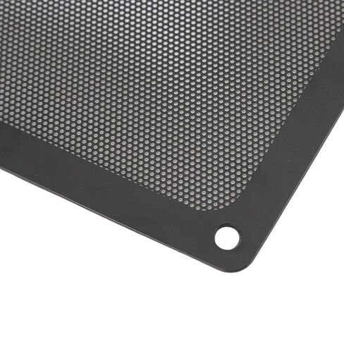 Generic PC Fan Dust Filter Magnetic Frame Fine Mesh PVC Computer Fan Filter Grills for PC Case Chicken Coop Vent 5.51x5.51in 4pcs with Ultra Fine Holes 2 Mounting Options Magn (Black) in Saudi Arabia