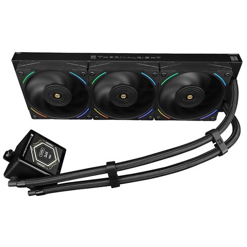 Thermalright Frozen Vision 360 ARGB Black V2-Liquid CPU Water Cooler، مع مراوح PWM، شاشة IPS LCD ذات صورة مربعة 2.88 بوصة لـ 480x480 بكسل، مبرد مياه وحدة المعالجة المركزية للكمبيوتر لـ AM4/AM5، Intel 1851/1700/115X in Saudi Arabia