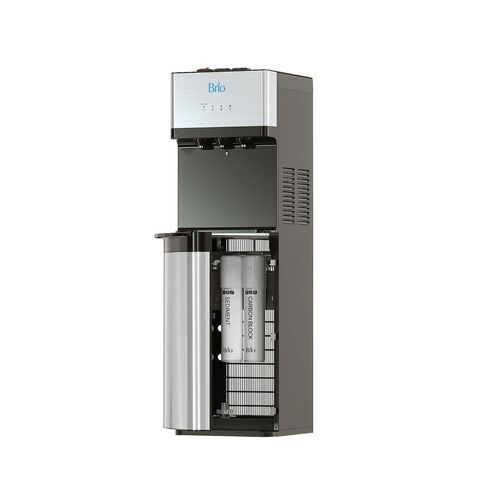 Brio 520 UV Self-Cleaning Bottleless Water Cooler Dispenser, UL Certified | Built-in 2 Stage Filtration (2 Free Replacement Filters Included) Reduces PFAS & Microplastics | 3 Temp (Hot Cold, Room) in Saudi Arabia