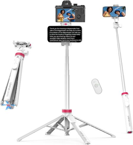 ULANZI MT-44B Phone Tripod, 59'' Auto Open Phone Stand Dual Camera Set up in Saudi Arabia