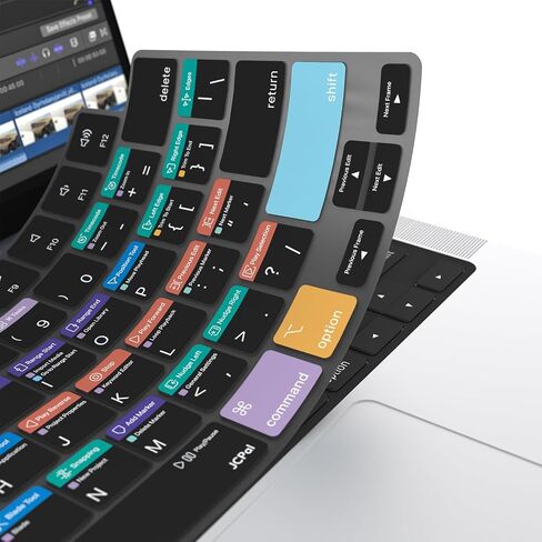 JCPal Final Cut Pro Shortcut Guide Keyboard Cover for MacBook Pro/Air/Neo in Saudi Arabia