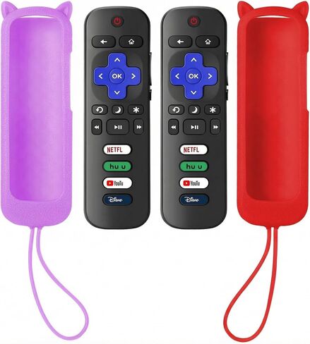(Pack of 2) Replacement Remote Control for Roku TV with Silicone Cover in Saudi Arabia