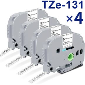 شريط صانع الملصقات TZe-231 متوافق مع Brother TZe-231 TZe231 TZ عبوتين in Kuwait