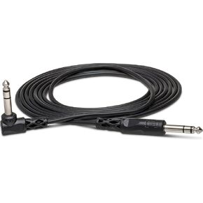 Hosa CSS-105R 1/4 بوصة TRS إلى الزاوية اليمنى 1/4 بوصة TRS كابل توصيل متوازن، 5 أقدام in Saudi Arabia
